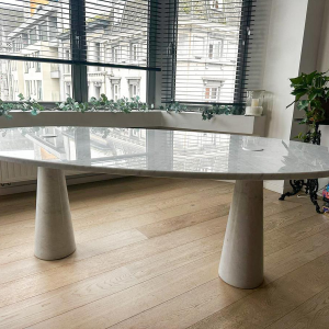 Angelo Mangiarotti, Eros tafel in wit Carrara-marmer, jaren 70