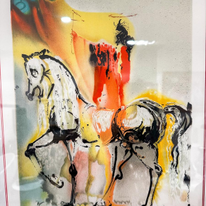 Salvador Dali, "Le Chevalier Chrétien", lithographie signée et numérotée, 1971