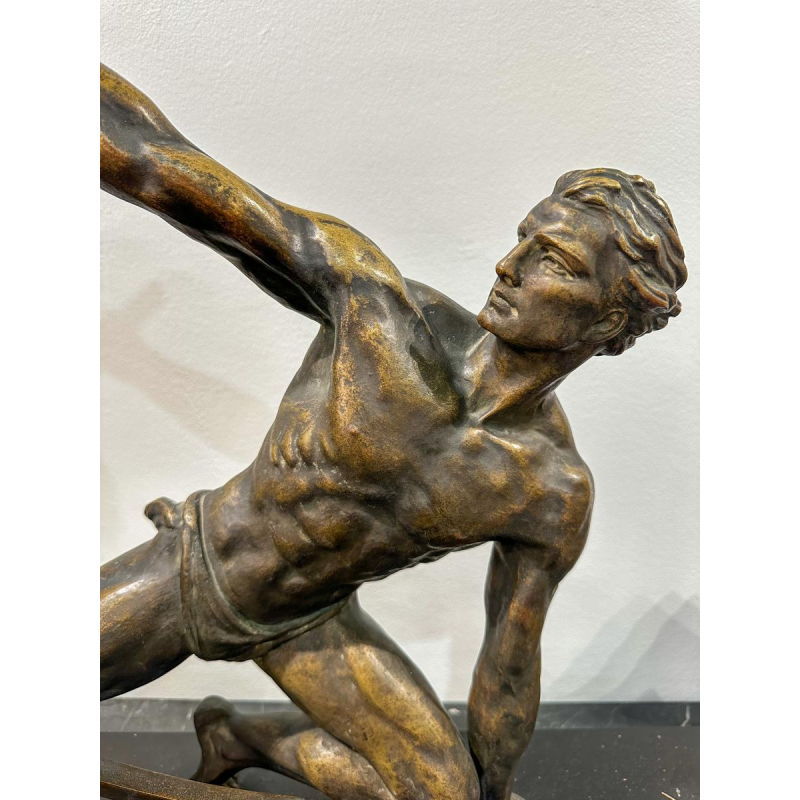 Art Deco bronzen sculptuur "De Boogschutter", jaren 30