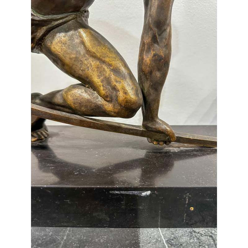 Art Deco bronzen sculptuur "De Boogschutter", jaren 30