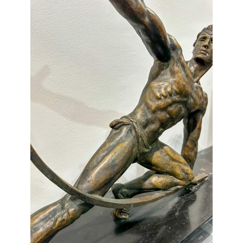 Art Deco bronzen sculptuur "De Boogschutter", jaren 30