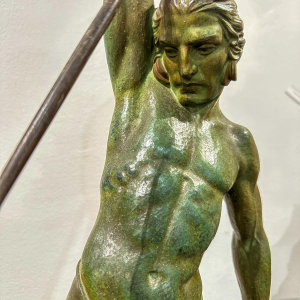 Demeter Chiparus "The Hunt" bronze group sculpture, Art Deco, 1930s