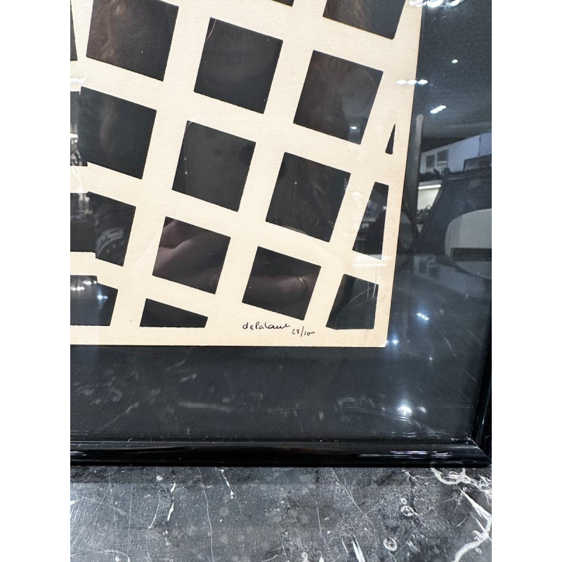 Jo Delahaut "Geometric Abstraction" lithograph, signed and numbered, 20th century