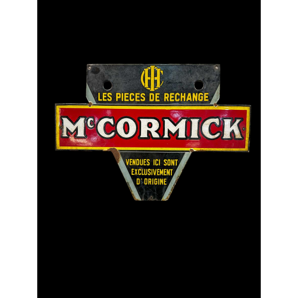 McCormick enamel sign, 1950s