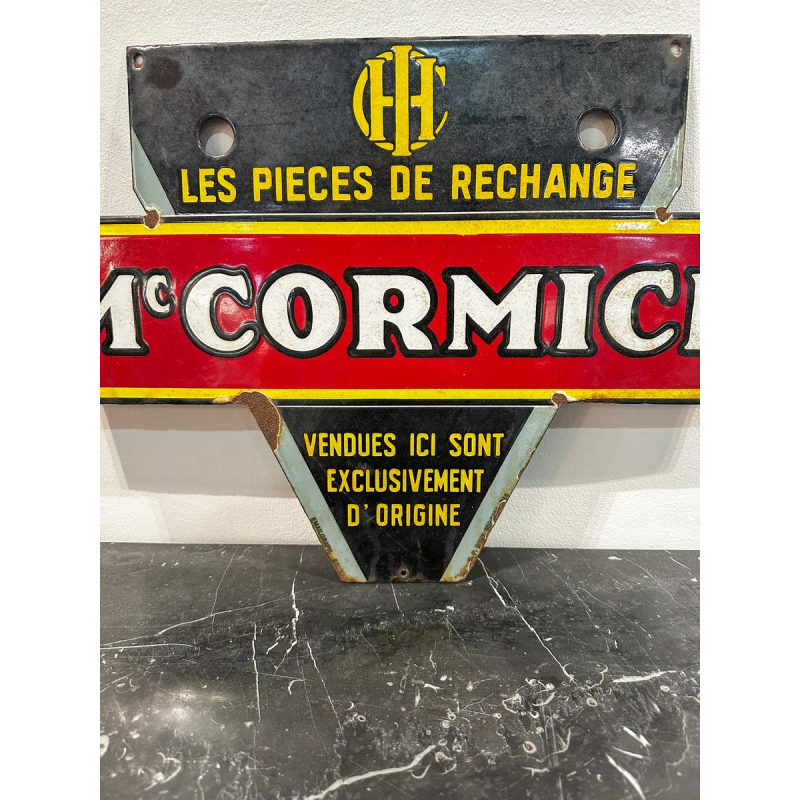 McCormick enamel sign, 1950s