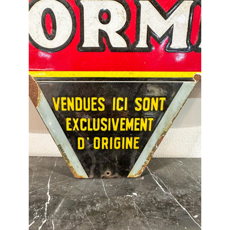 Plaque émaillée McCormick, années 50