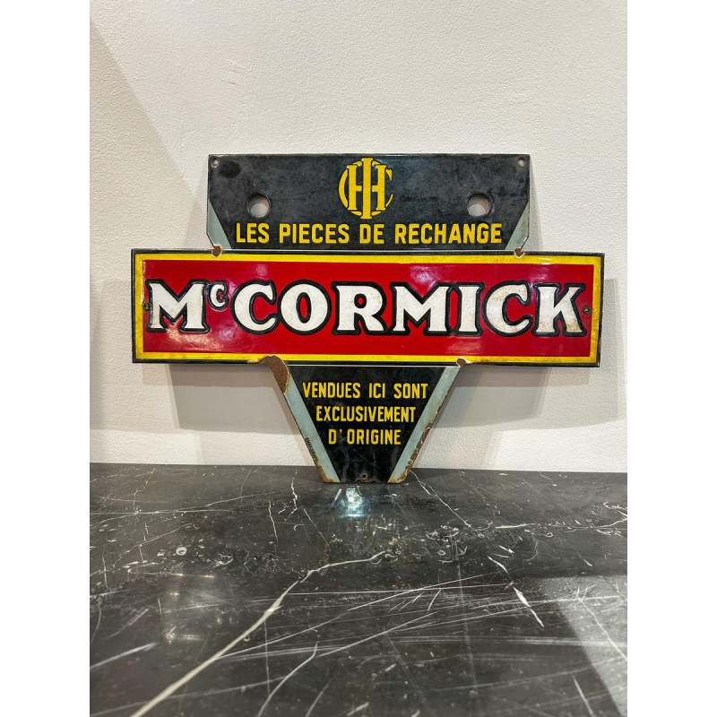 McCormick emaille bord, jaren 50
