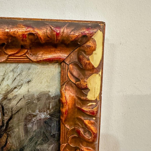 Modeste-Jean Lhomme, olieverf op paneel, landschap, begin 20e eeuw