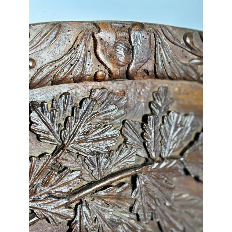 Ensemble de trois panneaux monoxyles sculptés à décor animalier, Art populaire, ca 1900