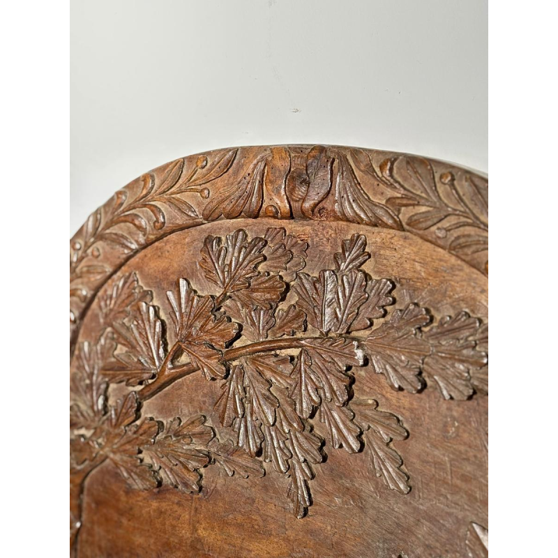 Ensemble de trois panneaux monoxyles sculptés à décor animalier, Art populaire, ca 1900