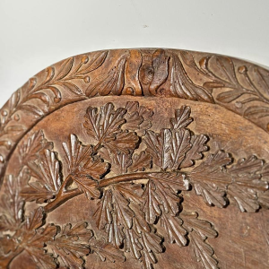 Set of three single-piece carved panels with animal decoration, Folk Art, ca. 1900