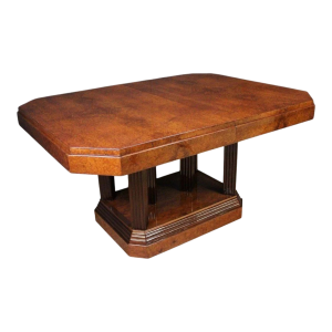 Art Deco dining table - amboyna burl - France circa 1925/30