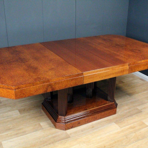 Art Deco dining table - amboyna burl - France circa 1925/30