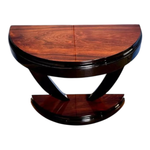 Console Art Déco en placage de palissandre, France vers 1930 - restaurée