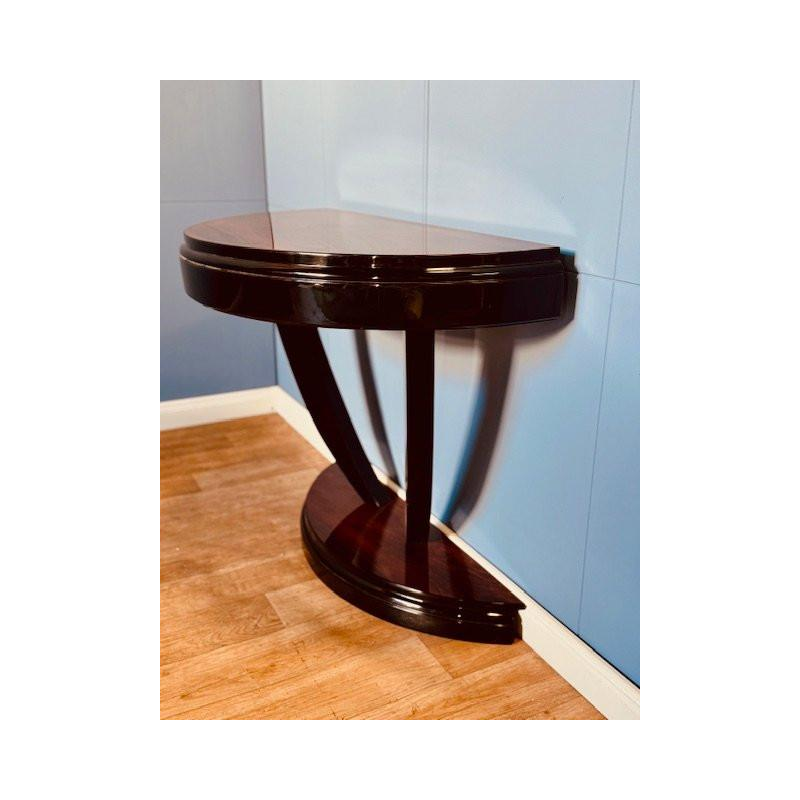 Console Art Déco en placage de palissandre, France vers 1930 - restaurée