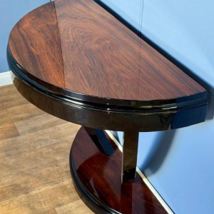 Art Deco console table in rosewood veneer, France circa 1930 - restored