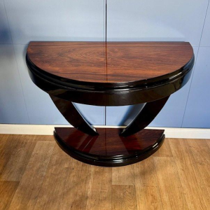 Art Deco consoletafel in palissanderfineer, Frankrijk circa 1930 - gerestaureerd