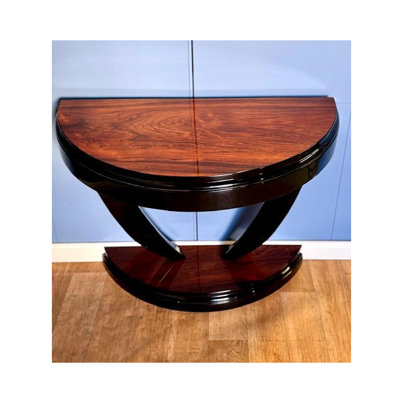 Art Deco consoletafel in palissanderfineer, Frankrijk circa 1930 - gerestaureerd