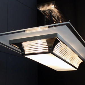 Atelier Henri Petitot, grand modèle de lustre Art Déco, Paris 1930