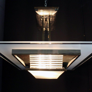 Atelier Henri Petitot, groot model Art Deco kroonluchter, Parijs 1930