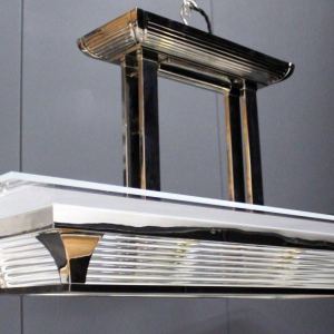 Atelier Henri Petitot, grand modèle de lustre Art Déco, Paris 1930