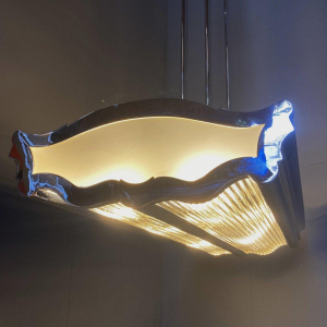 Art Deco chandelier in the style of Henri Petitot, France, 1930s-1940s