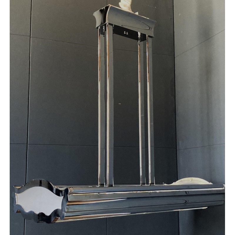 Lustre Art Déco dans le goût de Henri Petitot, France 1930-1940s