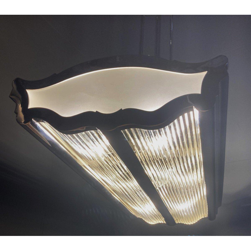 Art Deco chandelier in the style of Henri Petitot, France, 1930s-1940s