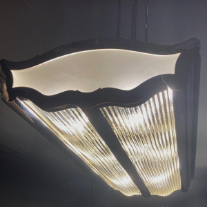 Art Deco chandelier in the style of Henri Petitot, France, 1930s-1940s