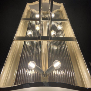 Art Deco kroonluchter in de stijl van Henri Petitot, Frankrijk, jaren 30-40