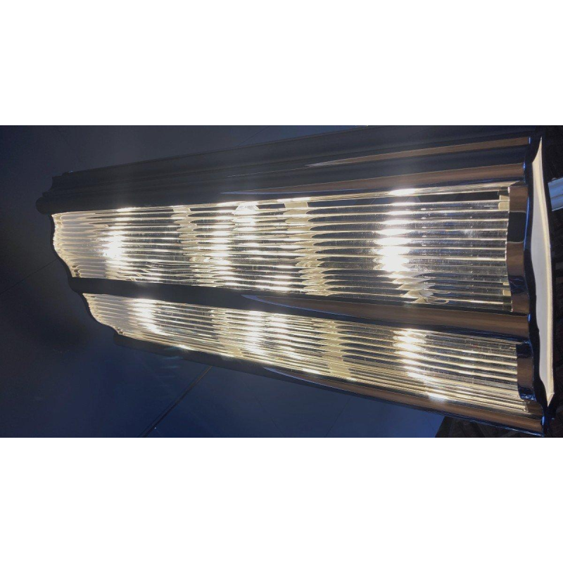 Lustre Art Déco dans le goût de Henri Petitot, France 1930-1940s