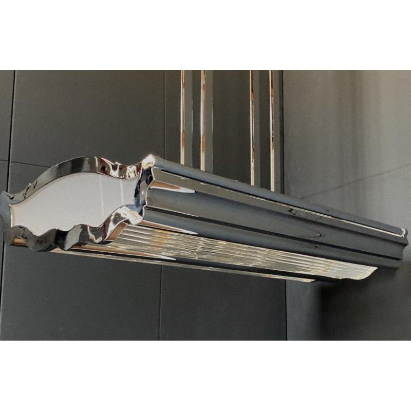 Lustre Art Déco dans le goût de Henri Petitot, France 1930-1940s