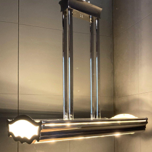 Art Deco chandelier in the style of Henri Petitot, France, 1930s-1940s