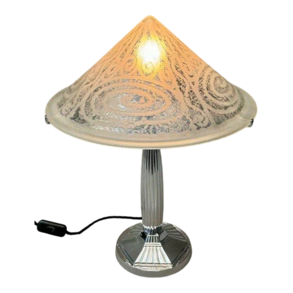 Art Deco table lamp in the style of Daum, circa 1925/1930