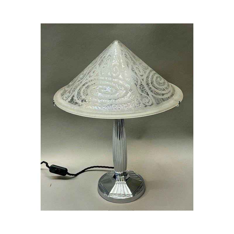 Lampe à poser Art Déco dans le goût de Daum, vers 1925/1930
