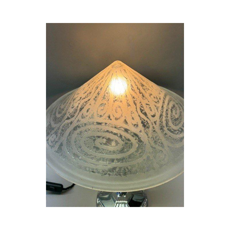 Art Deco table lamp in the style of Daum, circa 1925/1930