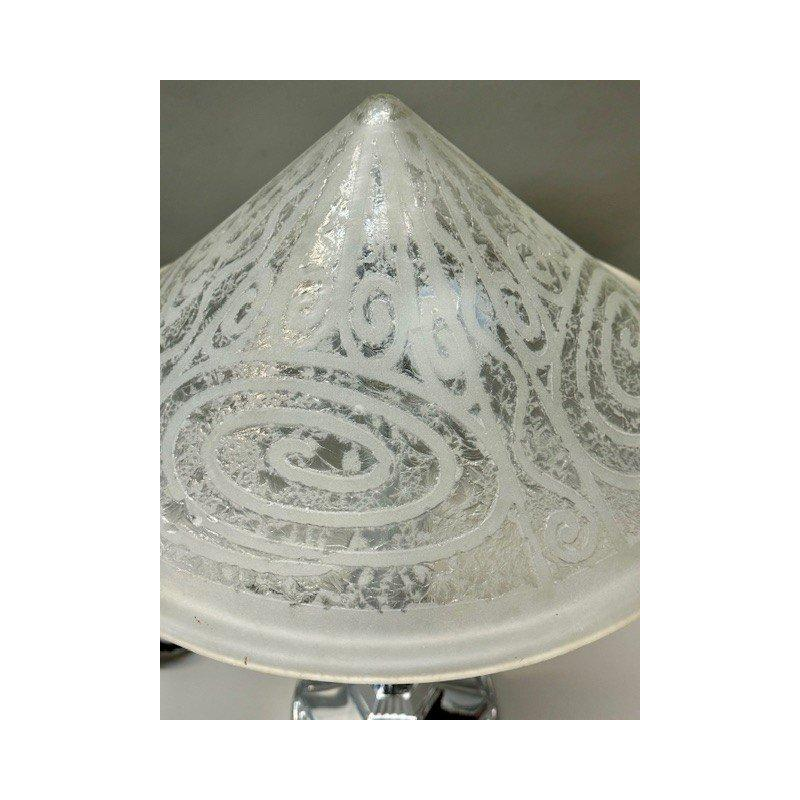 Lampe à poser Art Déco dans le goût de Daum, vers 1925/1930