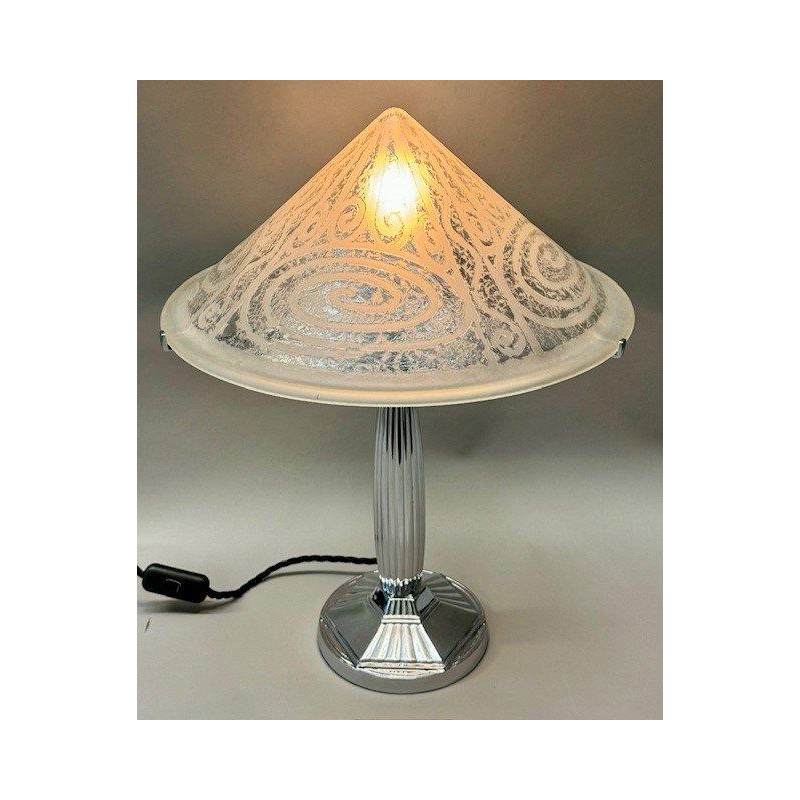 Lampe à poser Art Déco dans le goût de Daum, vers 1925/1930