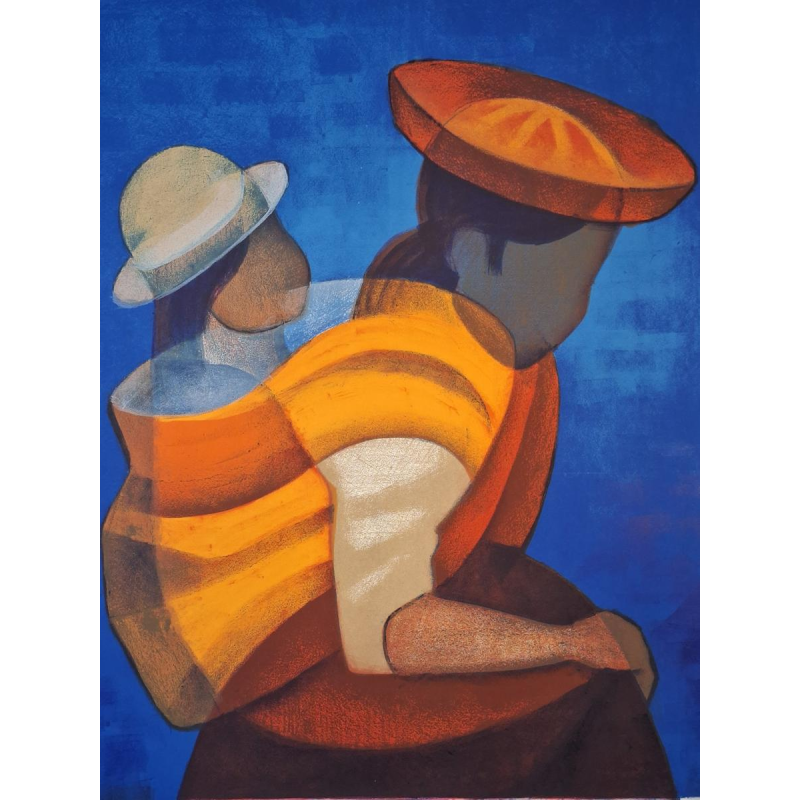 Louis TOFFOLI / Mourlot, affiche lithographique (d'après), Galerie Drouant, 1975