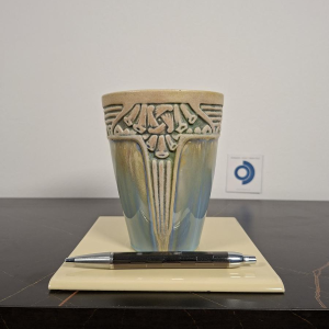 Louis Majorelle / Mougin stoneware in Nancy "Seal of Solomon" Art Nouveau vase in glazed stoneware, early 20th century