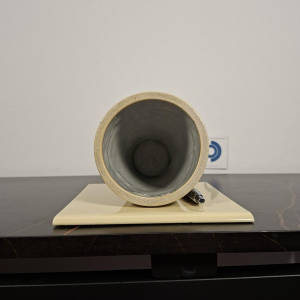 Louis Majorelle / Grès Mougin à Nancy "Sceau de Salomon" vase Art Nouveau en grès émaillé, début XXe s