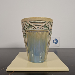 Louis Majorelle / Grès Mougin à Nancy "Sceau de Salomon" vase Art Nouveau en grès émaillé, début XXe s