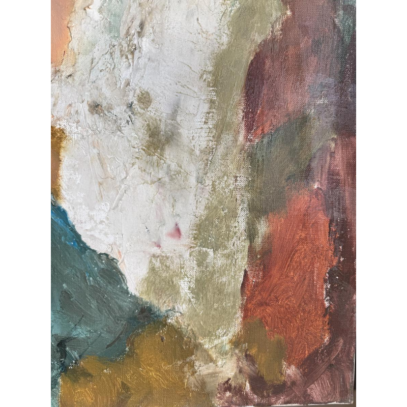 Pierre-Laurent BRENOT «Le fauteuil ocre I» Père de la pin-up à la française, huile sur toile