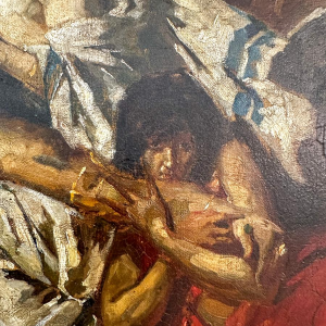 Fernand Cormon, olieverf op doek, voorbereidende studie "De dood van Ravana", 1875