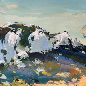 Christian JEQUEL “Boer op het veld in de Provence” olieverfschilderij op doek, expressionisme