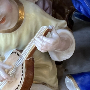 Achille-Bloch Paris Manufacture - Saint Cecilia - French porcelain statuette, circa 1900