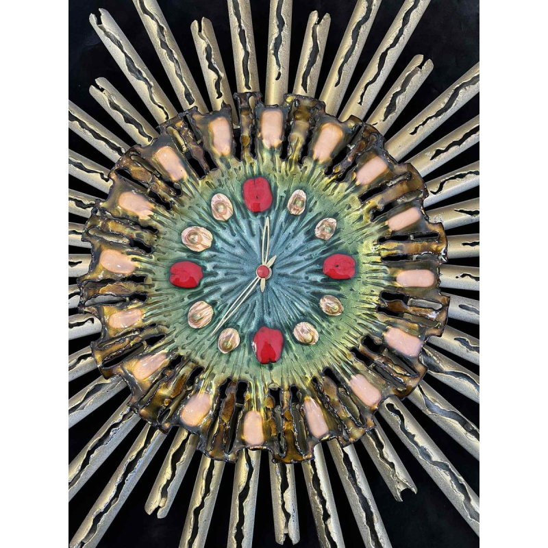 Franco BASTIANELLI voor Studio Laurane - wandklok Italië, ca 1960