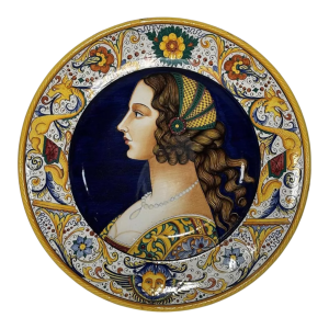 Serafino Volpi voor Deruta, grote decoratieve keramische schaal, Italië ca. 1950-1960