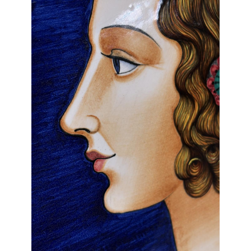 Sérafino Volpi pour Deruta, grand plat décoratif en céramique, Italie ca 1950-1960