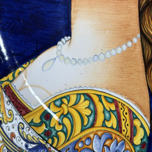 Serafino Volpi voor Deruta, grote decoratieve keramische schaal, Italië ca. 1950-1960